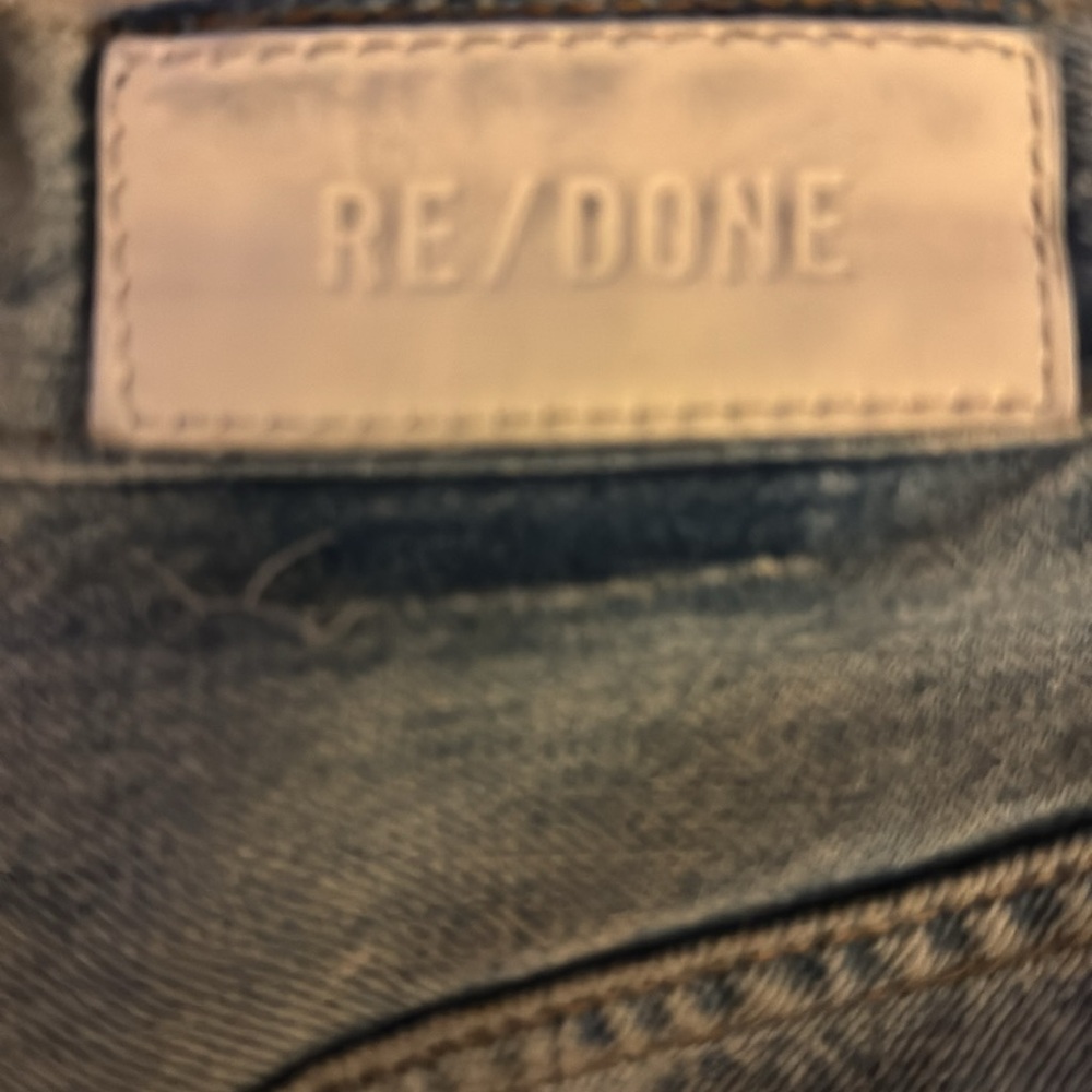 Re/Done 70s Ultra High Rise Stove Pipe Jeans - Picture 4 of 5